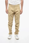 Maison Clochard Cotton Chino Pants With Logo