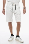 Maison Clochard Drawstring Waist Cotton Shorts