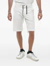 Maison Clochard Elasticated Drawstring Shorts In White