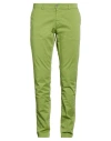Maison Clochard Man Pants Green Size 31 Cotton, Elastane