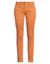 Maison Clochard Woman Pants Marigold Size 31 Cotton, Elastane In Yellow