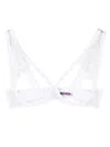 Maison Close Accroche Coeur Cut-out Detail Bra In White