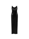 Maison Close Backless Split Maxi Dress In Black