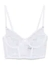 Maison Close Balconette Bra In White