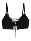 Maison Close Bustier Triangle Bra In Black