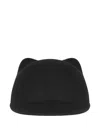 Maison Close Cat Felted Cap In Black