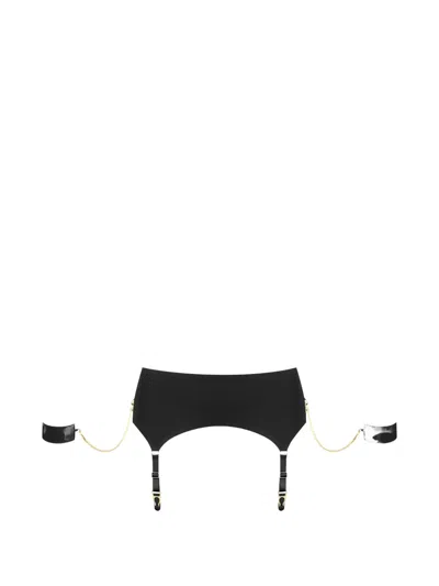 Maison Close Chain-cuffs Suspender Belt In Black