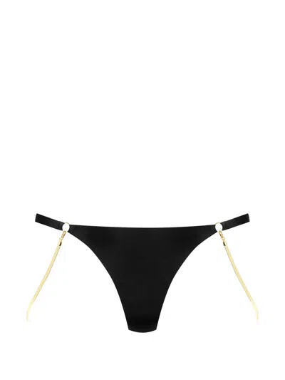 Maison Close Chain-string Thong In Black