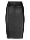 Maison Close Chambre Noire Fitted Skirt In Black