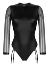 Maison Close Chambre Noire Long-sleeve Body In Black