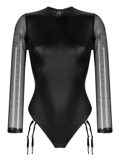 Maison Close Chambre Noire Long-sleeve Body In Black