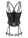 Maison Close Chambre Noire Porte-jarretelles Corset In Black