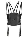 Maison Close Chambre Noire Porte-jarretelles Corset In Black