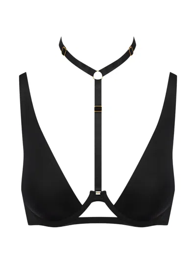 Maison Close Choker Bra In Black