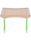 Maison Close Mesh Garter Belt In Neutrals