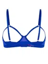 Maison Close Corps À Corps Open-cup Bra In Blue/gold
