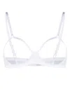 Maison Close Corps À Corps Balconette Bra In White