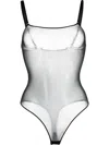 Maison Close Corps À Corps Thong-style Body In Black