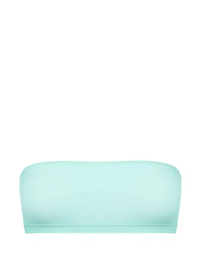 Maison Close Double Sens Bandeau Sheer Bra In Green