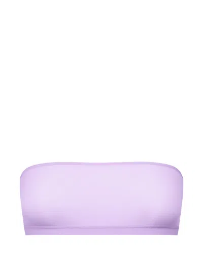 Maison Close Double Sens Bandeau Sheer Bra In Purple