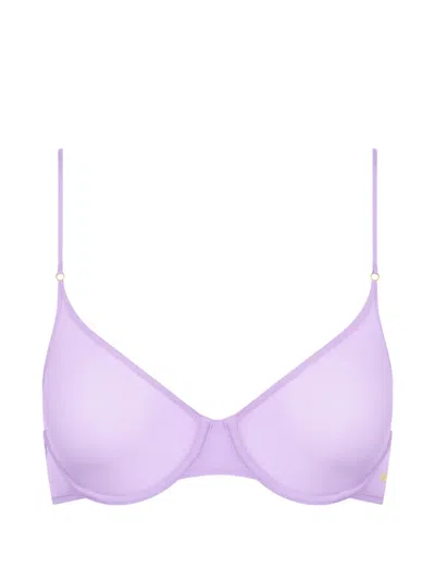 Maison Close Double Sens Corbeille Sheer Bra In Purple