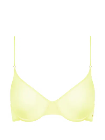 Maison Close Double Sens Corbeille Sheer Bra In Yellow