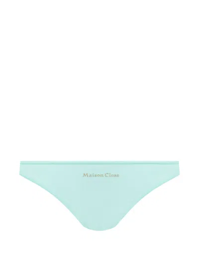 Maison Close Double Sens Cut-out Briefs In Blue