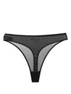 Maison Close Double Sens High-waisted Thon In 黑色