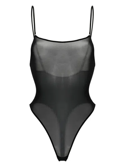 Maison Close Double Sens Shapewear Body In 黑色