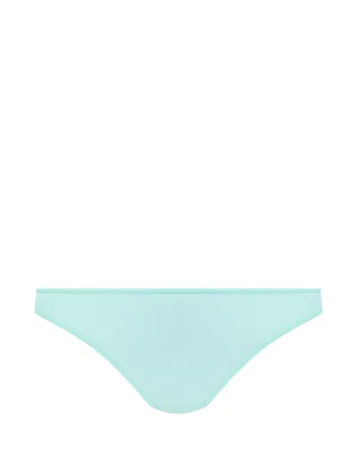Maison Close Double Sens Sheer Briefs In Green