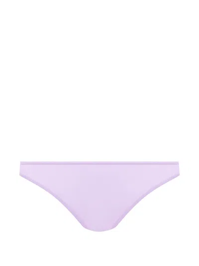 Maison Close Double Sens Sheer Briefs In Purple