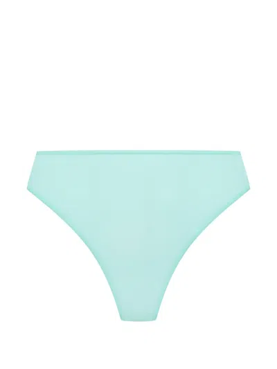 Maison Close Double Sens Sheer Thong In Blue