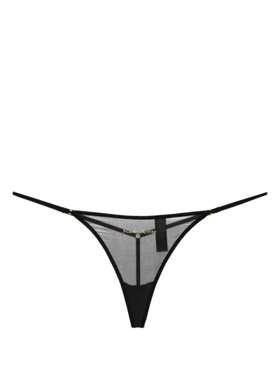 Maison Close Double Sens Thong In Black