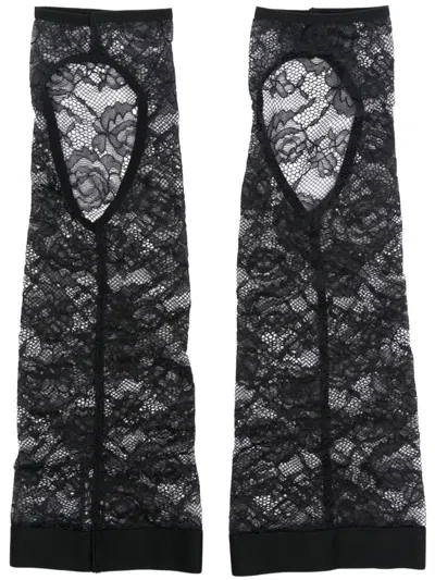 Maison Close Flashback Gaiters In Black