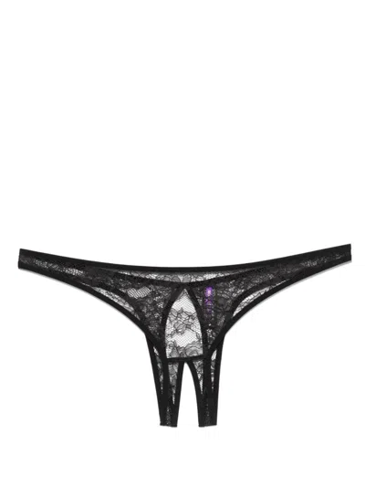 Maison Close Flashback Thong In Black