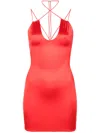 Maison Close French Kiss Bodycon Minidress In Red