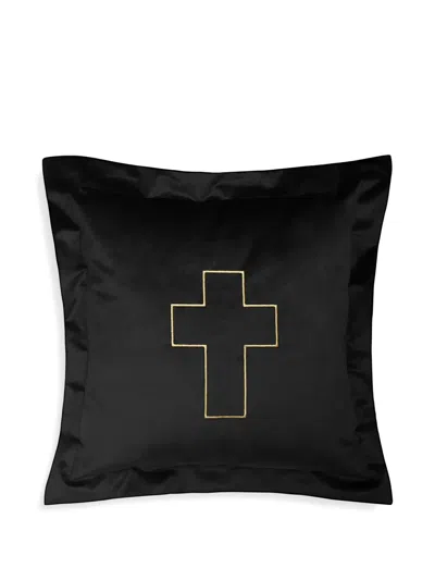 Maison Close French Kiss Cushion In Black