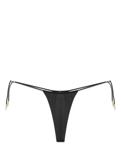 Maison Close French Kiss Thong In 黑色