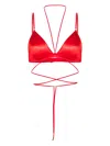 Maison Close French Kiss Triangle Bra In Red