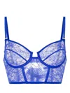 Maison Close Half-cup Bra In Blue