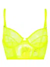 Maison Close Half-cup Bra In Yellow