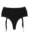 Maison Close High-waisted Thong In Black