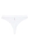 Maison Close High-waisted Thong In White