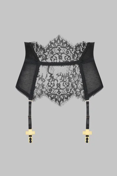 Maison Close Inspiration Divine Waist Cincher With Suspenders In Black