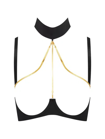 Maison Close Jewellery Bra In Black