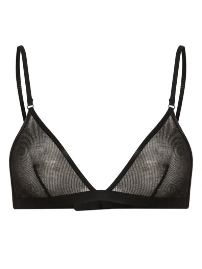 Maison Close La Femme Amazone Triangle Bra In Black