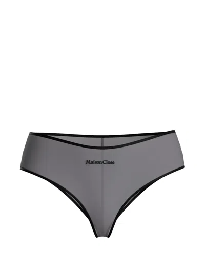 Maison Close La Parisienne Hipster Briefs In Gray