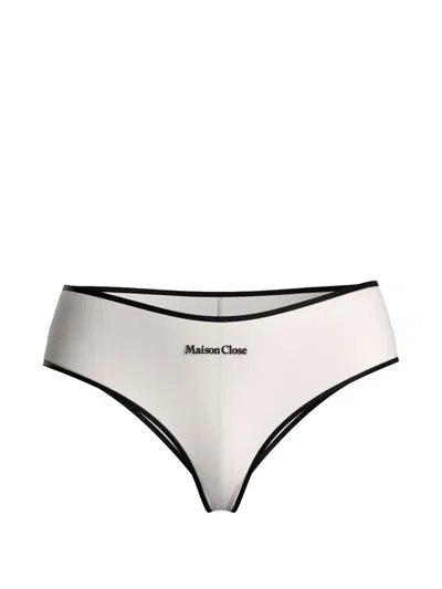 Maison Close La Parisienne Hipster Briefs In White