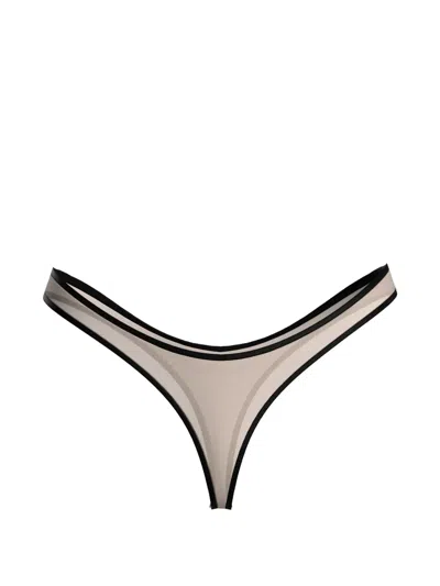 Maison Close La Parisienne Thong In Neutral