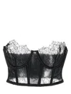 Maison Close Lace-detail Bustier Bra In Black